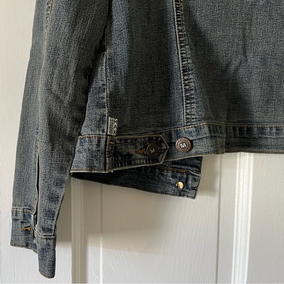 Vintage Max Studio Stretchy Denim Jacket, Medium - Picture 4 of 16